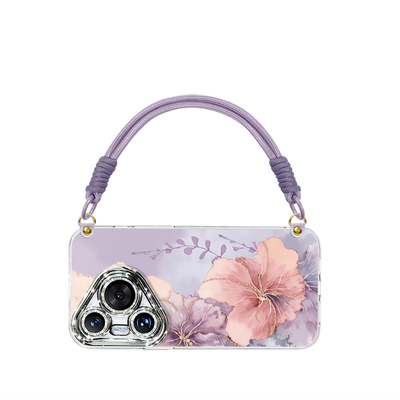 水彩花朵适用华为手机壳磁吸支架