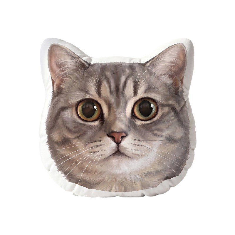宠物定制抱枕不规则插画设计来图订制猫咪狗狗diy玩偶生日礼物