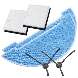 适用科沃斯扫地机器人DF45配件DF43毛刷DF46抹布边刷滤网海帕拖布