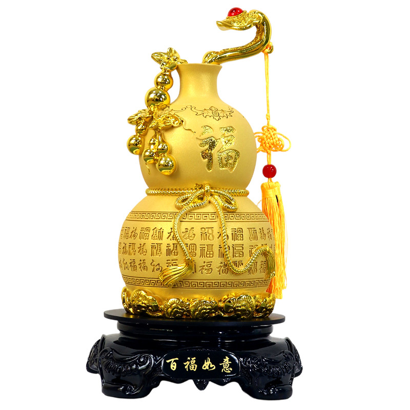 沙金百福如意葫芦摆件乔迁礼品
