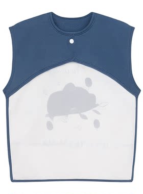 罩衣男宝女宝儿童吃饭围兜按扣