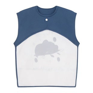 罩衣男宝宝夏天儿童围裙宝宝吃饭围兜防水防脏婴儿饭兜女宝反穿衣