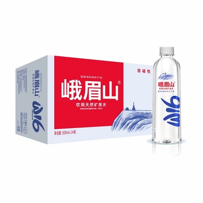 峨眉山天然矿泉水弱碱性500ml*12