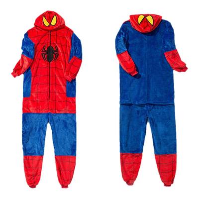 家庭装蜘蛛侠珊瑚绒卡通家居服
