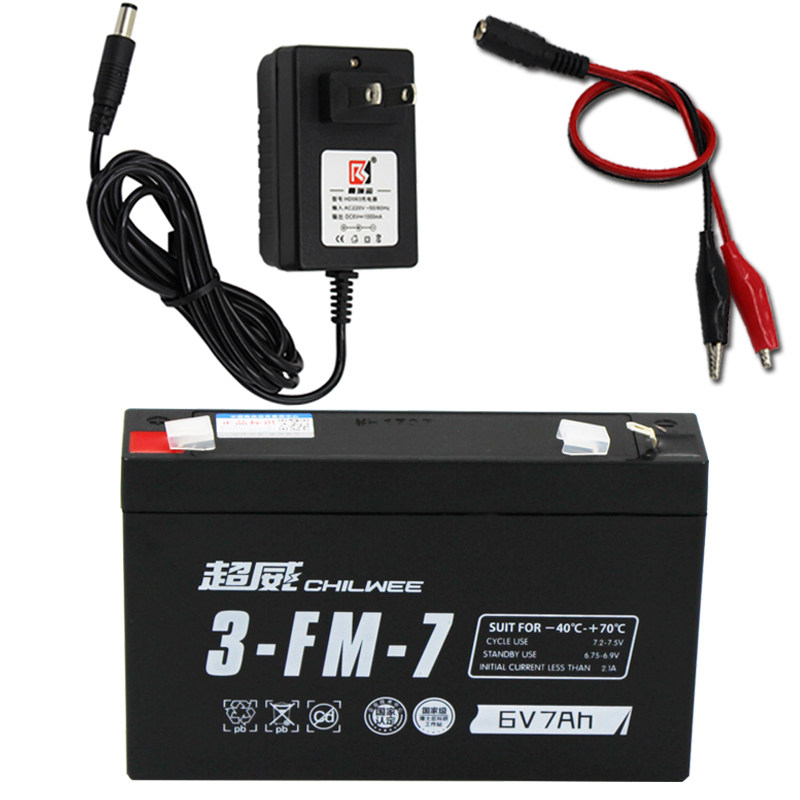 超威童车6v7ah蓄电池电动汽车6伏
