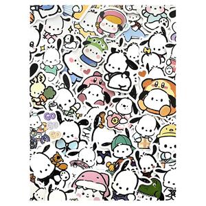 120张可爱帕恰狗防水贴纸行李箱水杯手机手账diy装饰自粘卡通贴画