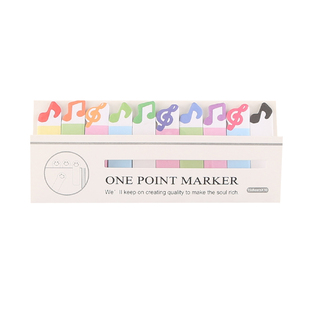 创意迷你音符便签贴小学生可撕分类N次贴音乐礼品文具彩色便条纸