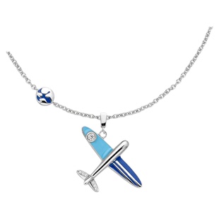 孟子义同款.LAZYSURI懒苏芮飞跃蓝星吊坠项链女款长款毛衣链创意