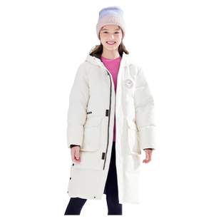 巴拉巴拉女童长款羽绒服中大童连帽外套儿童加厚上衣冬装新款童装