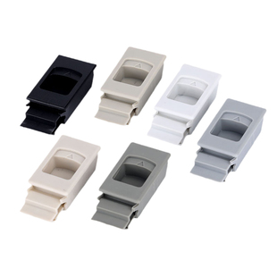 海坦DK725-3B塑料弹簧搭扣机柜侧门卡扣MS735按压尼龙暗拉手扣手