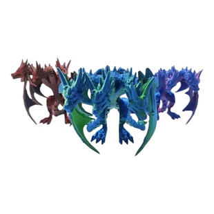 3D打印基多拉三头龙带翅膀关节可活动可站立怪兽模型玩具装饰礼物