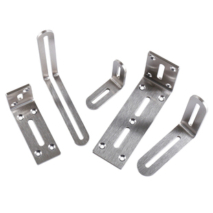 定制加厚304不锈钢角码90度直角片长孔可调节连接件承重固定支架