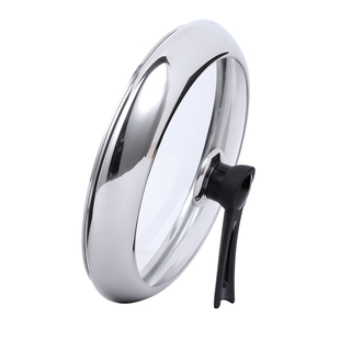 加厚不锈钢炒锅锅盖加高钢化玻璃盖可立炒锅盖子30CM32cm34cm家用