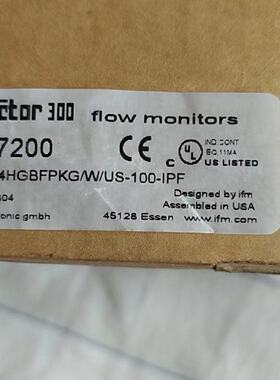 议价IFM SU7200 易福门超声波流量传感器 SUR34HGBFPKG/W/US-100-