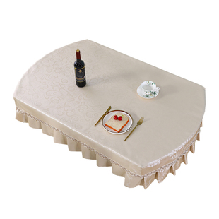 桌布免洗防油防水防烫椭圆形长方形桌垫皮套餐桌罩客厅茶几台布罩