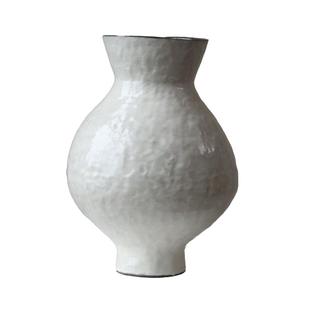 陶瓷花瓶复古设计感小众侘寂风艺术花器轻奢高级感中式插干花装饰