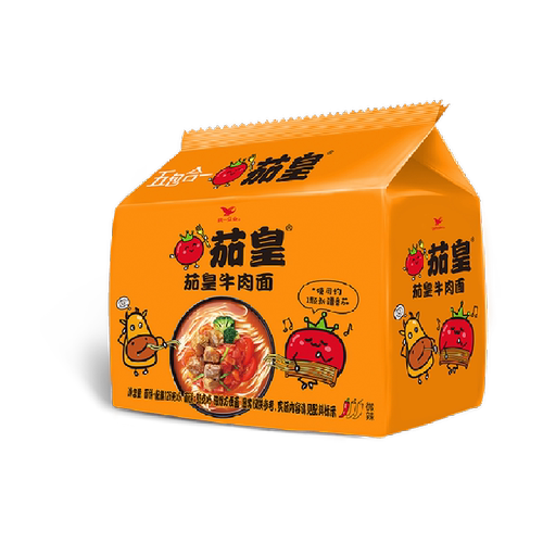 统一 茄皇方便面番茄牛肉泡面速食新疆番茄网红同款