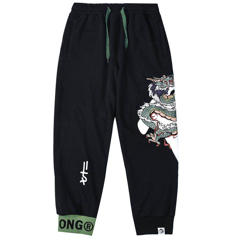 刺绣盘龙运动裤wookong