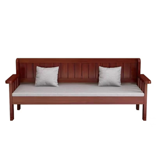实木沙发现代简约小户型欧式阳台卧室客厅三人四人靠背长椅沙发椅
