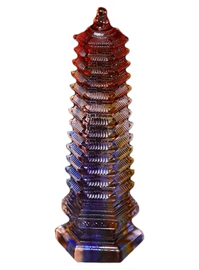 古法琉璃文昌塔摆件中式工艺品