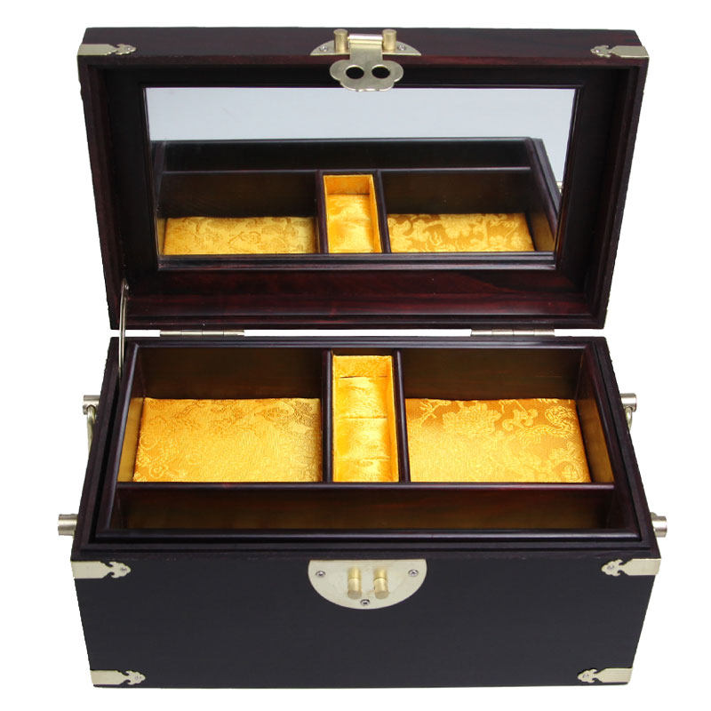 红木复古中式首饰盒储物盒玉器