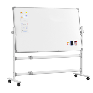 可移动办公白板写字板磁吸双面小黑板家用教学可擦写儿童画板墙贴立式商用带支架记事板会议培训看板架子车间