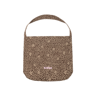 【王楚然同款】樱桃KIRSH韩系时尚豹纹包包甜酷风帆布包女单肩包