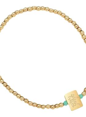 HuoTing女钛钢镀金天然珍珠日韩