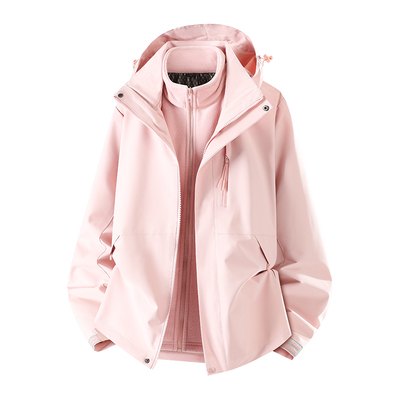 三合一冲锋衣女款2025新款可拆卸小个子外套防风防水户外登山服男