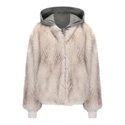 24ans 可拆卸卫衣的皮草 小个子的福音｜偏短假两件皮草外套 两色