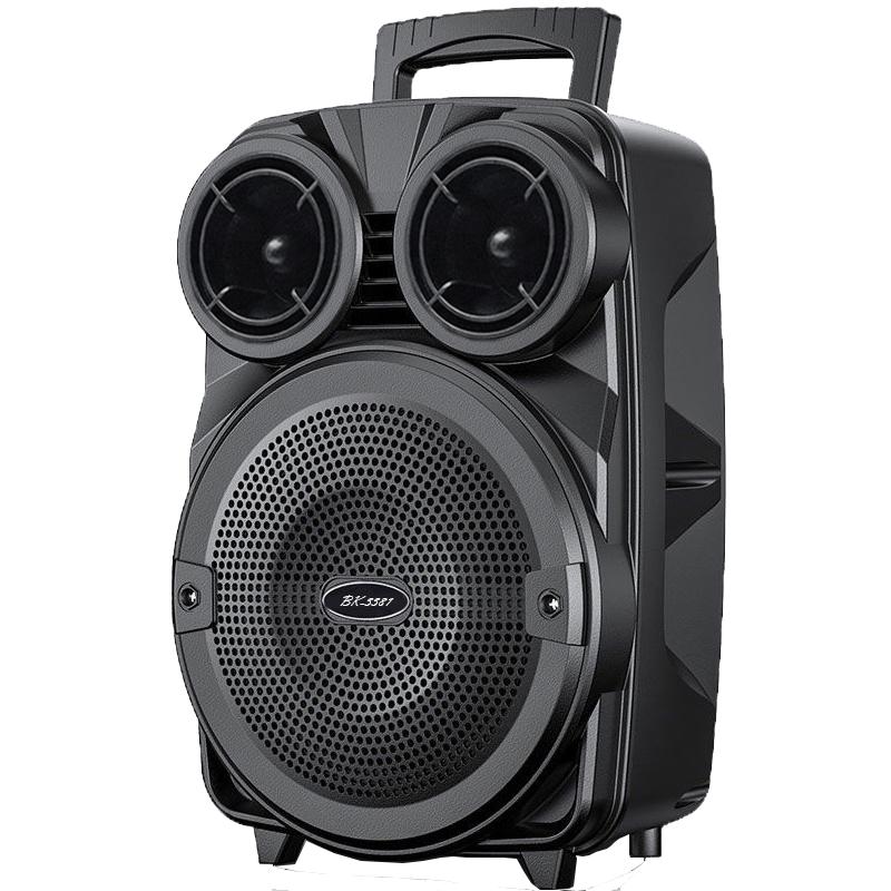 广场舞重低音无线蓝牙音箱音响户外话筒6寸家用大音量重低音炮