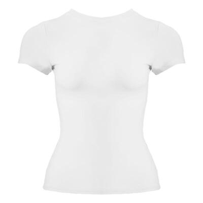 WellD 柔雾T 超弹超柔修身小蛮腰曲线磨毛感冰肤短袖T高级