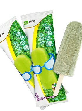 蒙牛绿色心情雪糕炼乳红豆棒冰