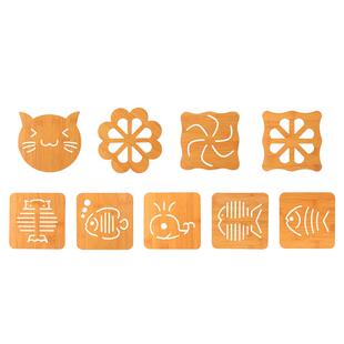 木质隔热垫餐垫创意餐桌垫子家用防滑砂锅防烫垫锅垫碗垫隔热杯垫