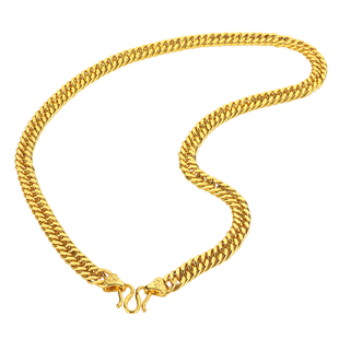 越南沙金男项链男女情侣网红马鞭链老板坦克金店同款泰国镀金首饰