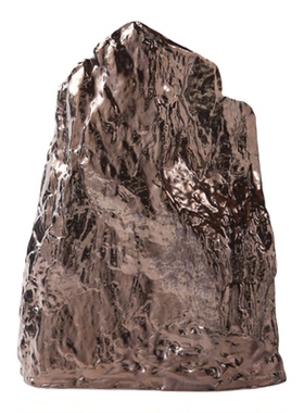 新中式风白色陶瓷抽象假山石头