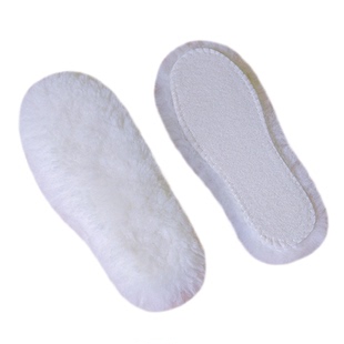 纯羊毛鞋垫儿童皮毛一体冬季男女宝宝小孩专用棉加厚加绒保暖毛绒