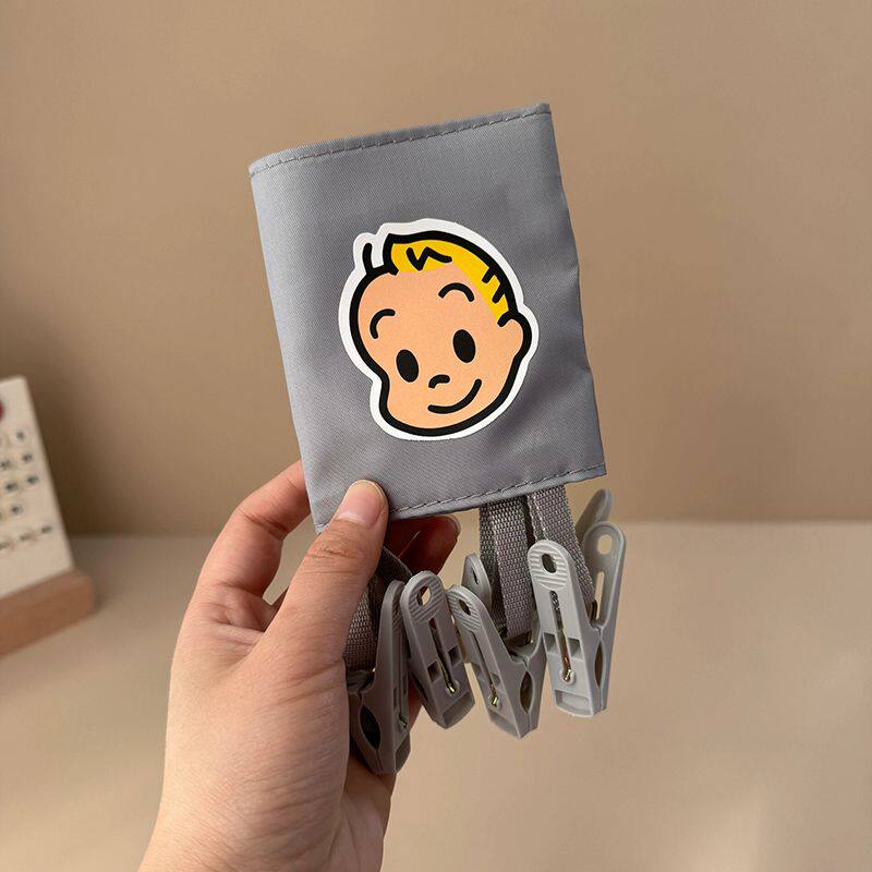 简易折叠衣架便携式旅行宿舍用多功能收纳神器无痕带夹子家用挂衣