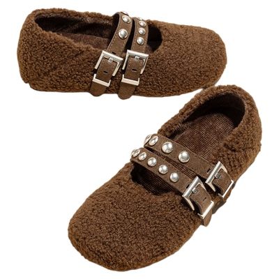 SNOWELF【5cm毛毛玛丽珍单鞋】