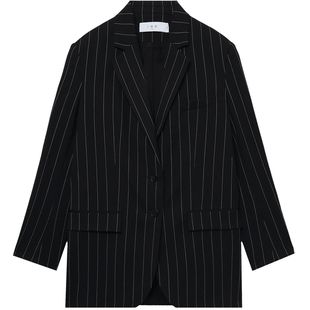IT IRO女装宽松条纹西装夹克新款时尚干练通勤西服外套HAWATXXM