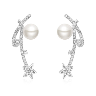 HEFANG何方珠宝奥莱限定气泡流星耳环女轻奢原创耳钉耳饰新年礼物