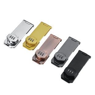 免打孔密码锁柜门抽屉锁扣家具锁冰箱锁插销式门锁门栓锁牌柜子