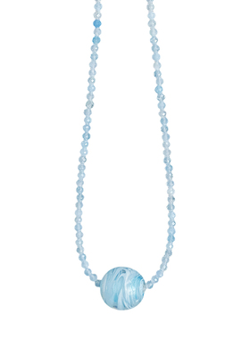 AliyaStore海风海蓝宝choker项链