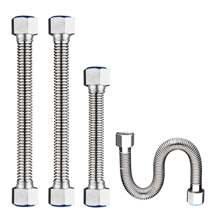加厚6分304不锈钢波纹管DN20热水器锅炉抗压防爆进水软管冷热水管