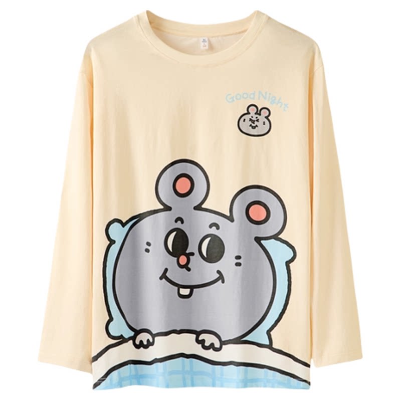 言仓美叽和大鼠长袖睡衣套装纯棉