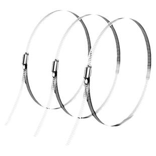 监控摄像头室外防水墙角支架加厚304不锈钢壁装抱柱装带抱箍架子