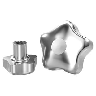 304不锈钢梅花手柄螺母手轮星型手拧螺丝帽星形把手旋钮圆型螺帽