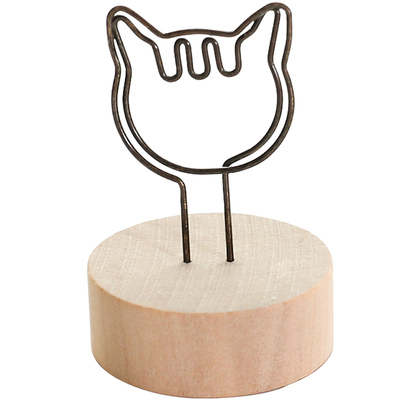 简约复古原木便签照片夹