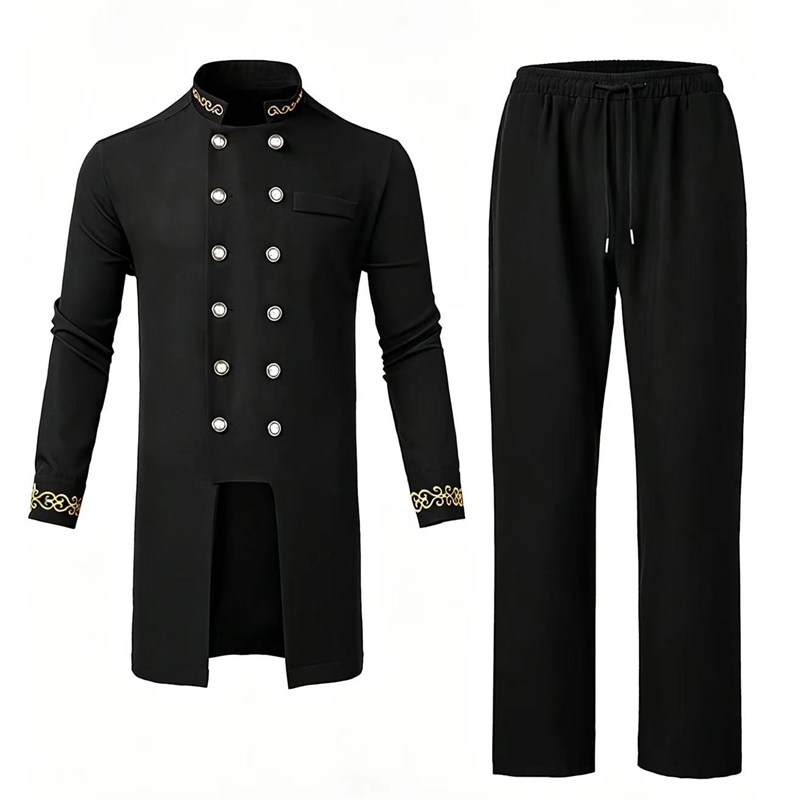 Kaftan Kaunda Men Suit非洲传统服饰男士套装立领礼服两件套巴服