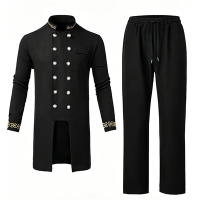 Kaftan Kaunda Men Suit非洲传统服饰男士套装立领礼服两件套巴服